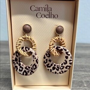 Camila Coelho | Leopard Print Dangle Earrings ✨